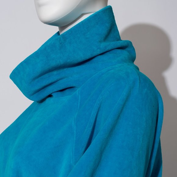 Vintage Velour Turquoise Fish Sweater - Picture 10 of 12